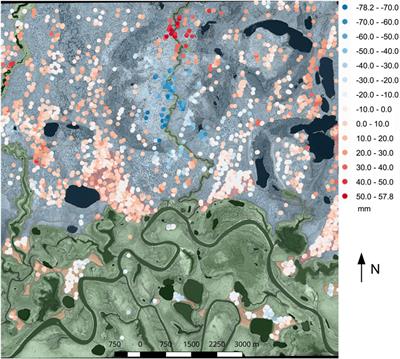 Geomorphology and InSAR-Tracked Surface Displacements in an Ice-Rich Yedoma Landscape